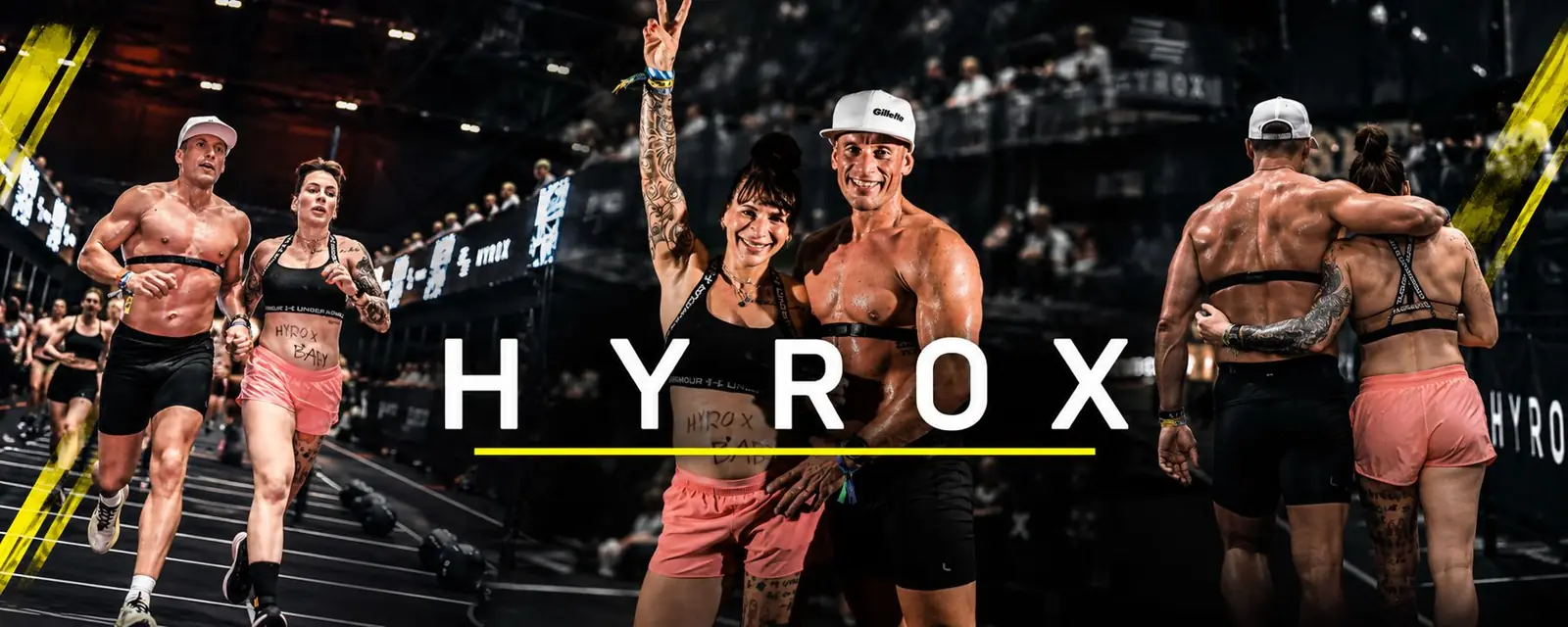 Ria Suchánek Hrušovská i Ladislav Suchánek na zawodach HYROX